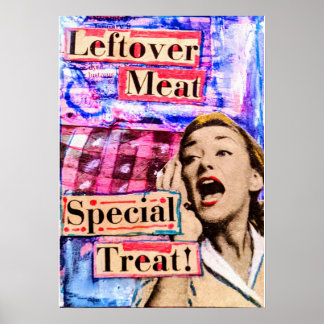 Affiche Viande restante, traitement spécial