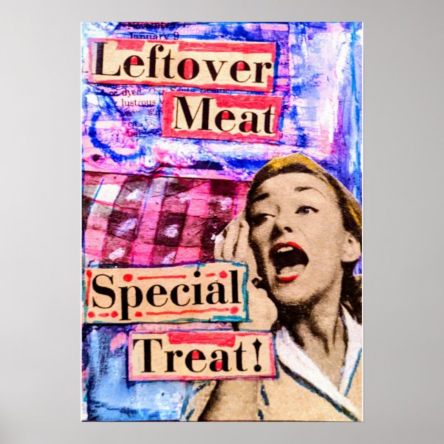 Affiche Viande restante, traitement spécial (Devant)