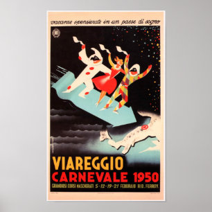 Affiche Viareggio Carnevale - la publicité italienne