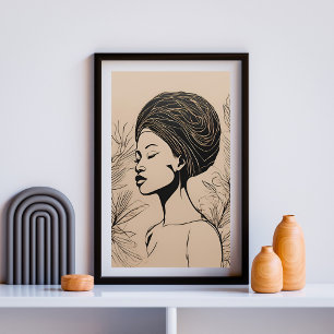 Affiche Vibe Féminine Africaine Mystique