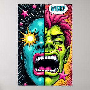 Affiche VIBE! Pop Art Criant