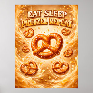 Affiche Vibe snack apéritif torsade dorée