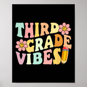 Affiche Vibes 3e année 1re année Jour de l'école Enseignan