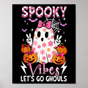 Affiche Vibes amusantes éffrayantes Halloween Ghouls migno