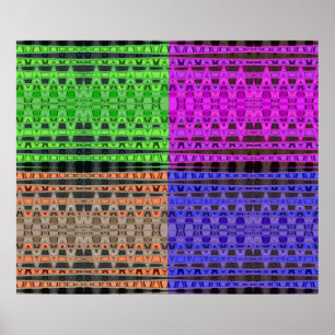Affiche vibes colorées