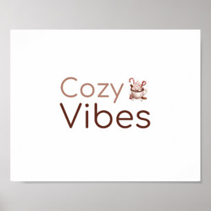 Affiche Vibes Confortables, Design De Vacances Chaleureux