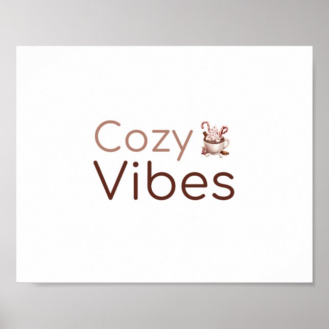 Affiche Vibes Confortables, Design De Vacances Chaleureux (Devant)