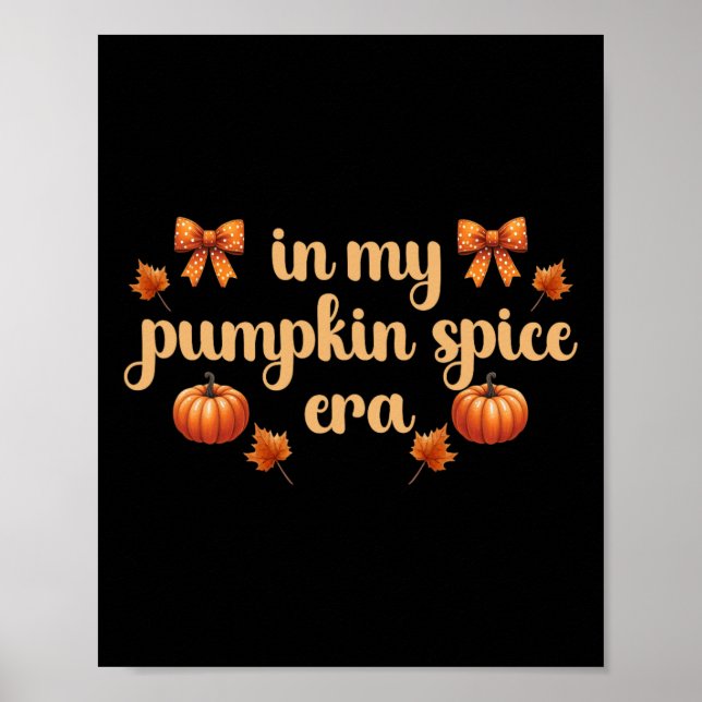 Affiche Vibes d'automne Thanksgiving dans My Citrouille Sp (Devant)