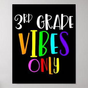 Affiche vibes de 3e seulement retour à l'école nouvelle 3e