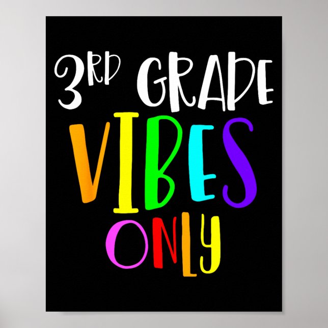 Affiche vibes de 3e seulement retour à l'école nouvelle 3e (Devant)