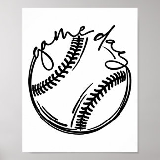 Affiche Vibes de jour de jeu Saison Softll Vente Saison Ca