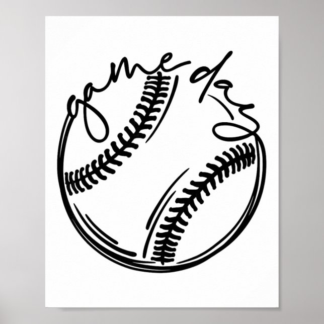 Affiche Vibes de jour de jeu Saison Softll Vente Saison Ca (Devant)