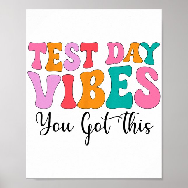 Affiche Vibes de la journée Test Super Jour Enseignants Fe (Devant)