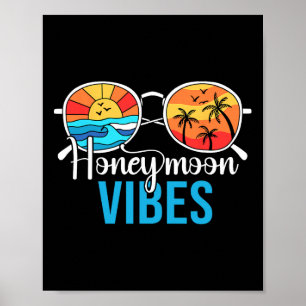 Affiche Vibes de lune de miel Couples Vacances Mariage Mar
