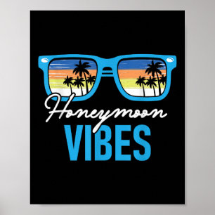 Affiche Vibes de lune de miel - Vacances de lune de miel M
