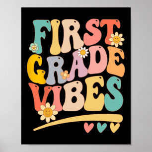 Affiche Vibes de première année pour filles garçons de 1èr