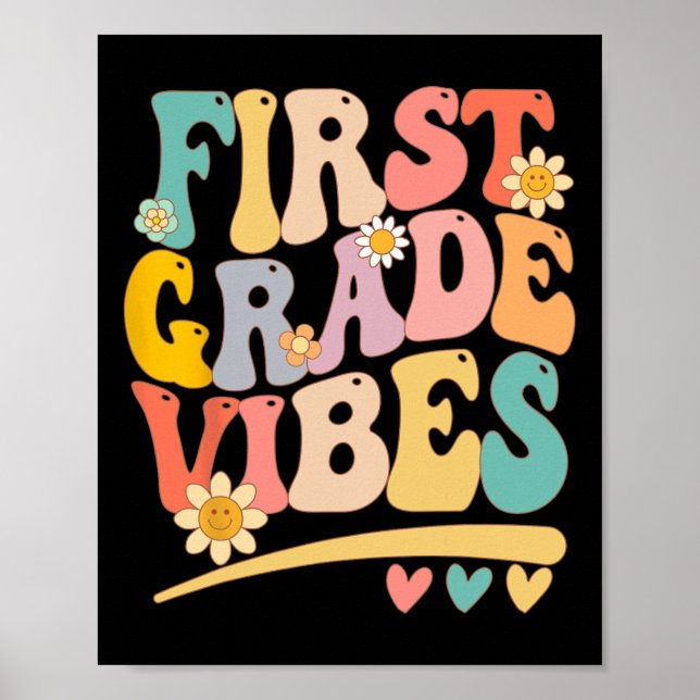 Affiche Vibes de première année pour filles garçons de 1èr (Devant)