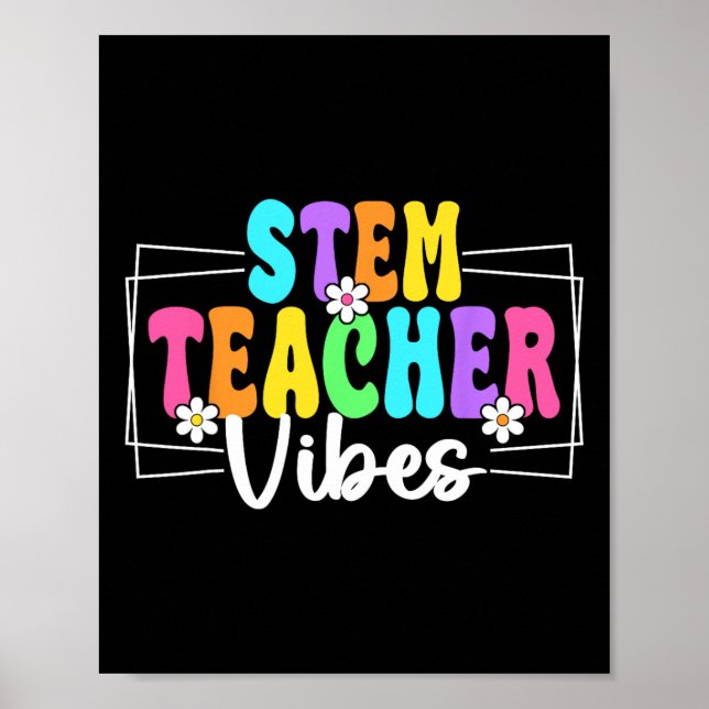 Affiche Vibes De Prof De Stm Rentrée Professeurs Élèves  (Devant)