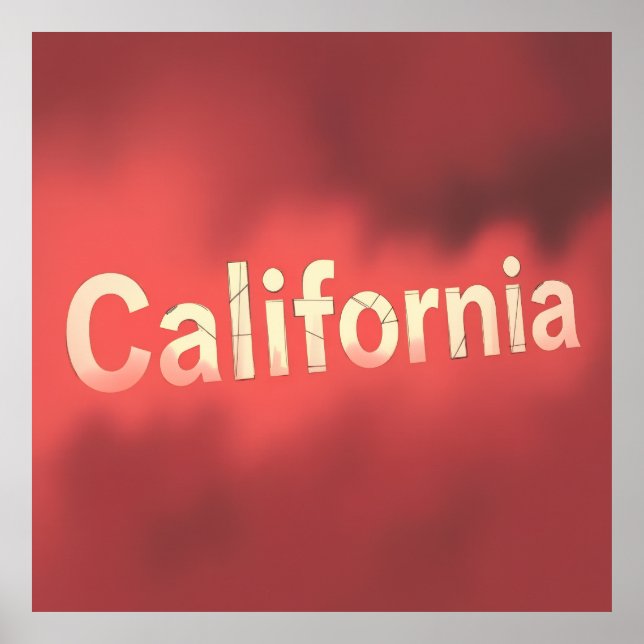 Affiche Vibes de rêve californien (Devant)