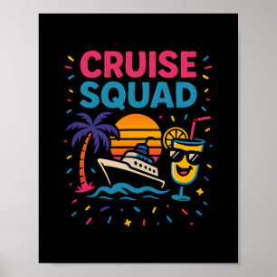 Affiche Vibes de vacances de l'équipe de croisière