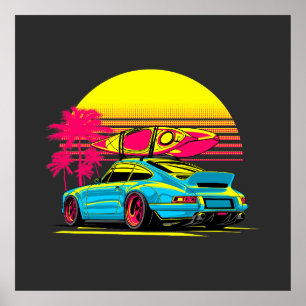 AFFICHE VIBES D'ÉTÉ DE MIAMI GT