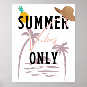 Affiche Vibes d'été seulement Plage