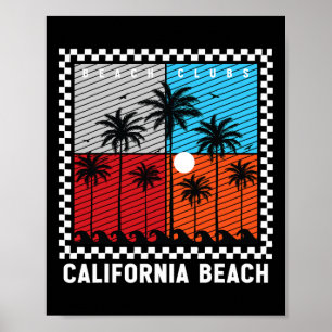 Affiche Vibes d'été, Vague de coucher de soleil, Paradis d