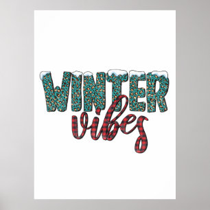 Affiche Vibes d'hiver de Noël