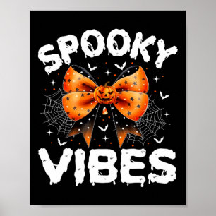 Affiche Vibes éffrayantes Femmes Filles Enfants Cute Hallo