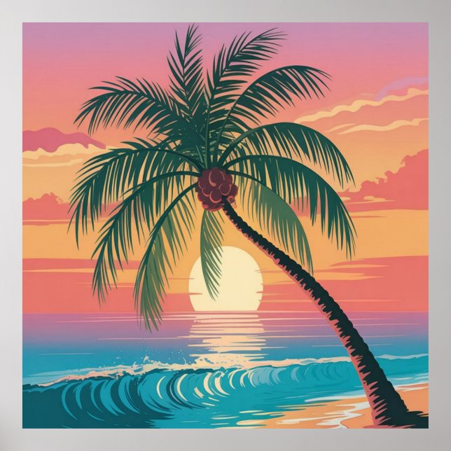 Affiche Vibes Ensoleillées (Devant)