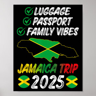 Affiche Vibes familiales Jamaïque Voyage en famille 2025 J