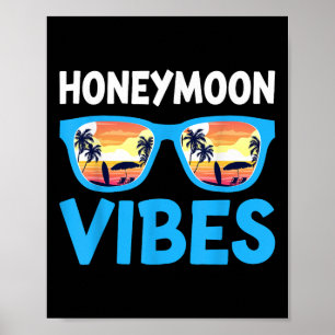 Affiche Vibes lune de miel - Lune de miel Mariage de vacan
