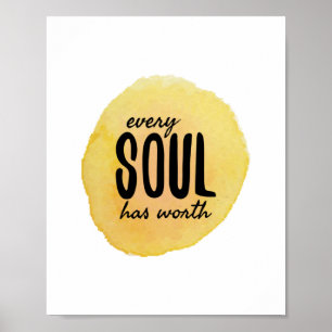 Affiche vibes positives affirmations pour autosoins