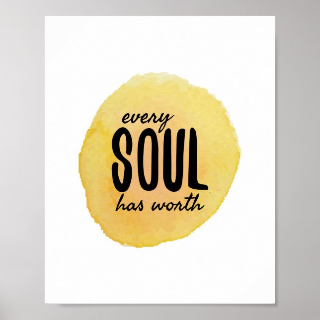 Affiche vibes positives affirmations pour autosoins (Devant)