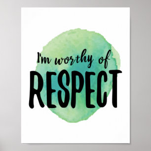 Affiche vibes positives affirmations pour l'amour de soi