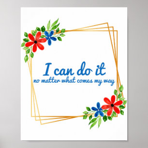 Affiche vibes positives affirmations pour le travail