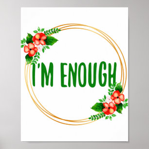 Affiche vibes positives pour l'acceptation de la vie et l'