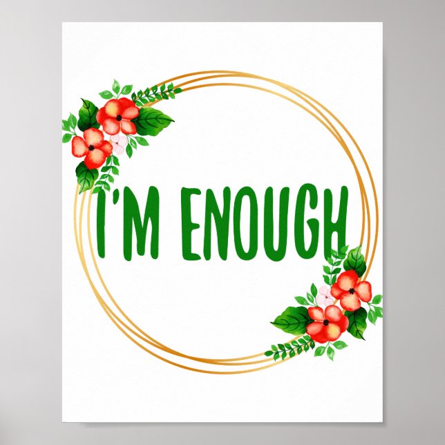 Affiche vibes positives pour l'acceptation de la vie et l' (Devant)