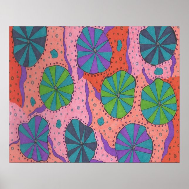 Affiche Vibes rétro funky (Devant)