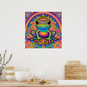 Affiche Vibes Super de grenouille de boeuf rayonné