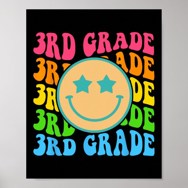 Affiche Vibes super de troisième année Face Retro Enseigna (Devant)