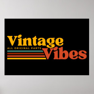 Affiche VIBES vintages TOUTES LES PIÈCES ORIGINALES