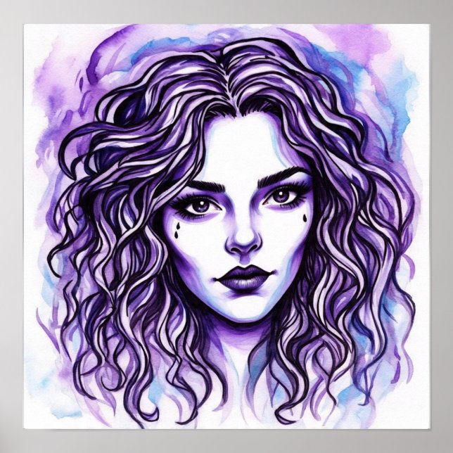 Affiche Vibes violettes (Devant)