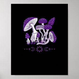 Affiche Vibes Whimsigoth de champignons