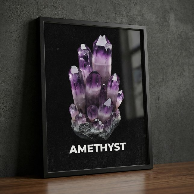 Affiche Vibrant Amethyst Crystal (Créateur téléchargé)