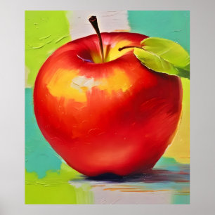 Affiche Vibrant Apple Still Life