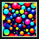 Affiche Vibrant Bubble Pop Art<br><div class="desc">Plongez-vous dans un monde vibrant de bulles ludiques. Cette pièce pop art dynamique présente un motif captivant de bulles colorées,  créant une expérience visuelle fascinante (Cette conception faite avec IA). Commandez dès aujourd'hui et offrez-vous la joie du shopping !</div>