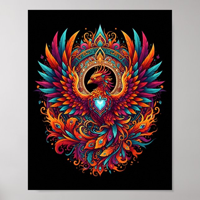 Affiche Vibrant Fantasy Pcute Ss Cute Ssnix Mythical Bird  (Devant)