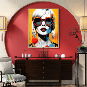 Affiche Vibrant Female Pop Art
