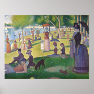 Affiche Vibrant Georges Seurat Dimanche Après-Midi Plein B